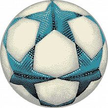 Круглый ковер белый для детей Футбольный Мяч MANGO 11199-190 круг