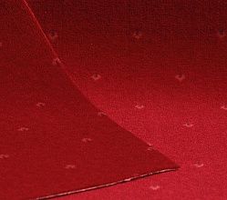 Пушистый овальный ковровая дорожка красная PLMN-380