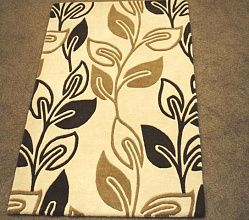 Ковер светло-коричневый Retro Flower Brown